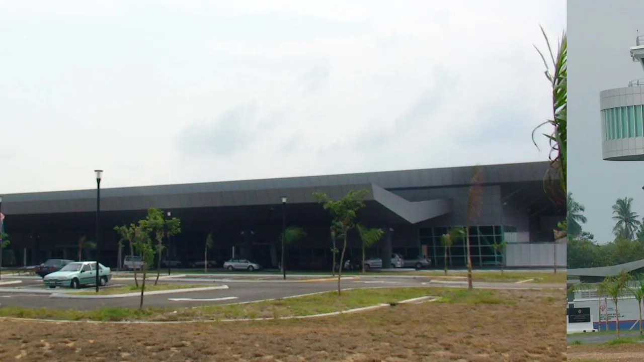 Melaka International Airport terminal building at Batu Berendam