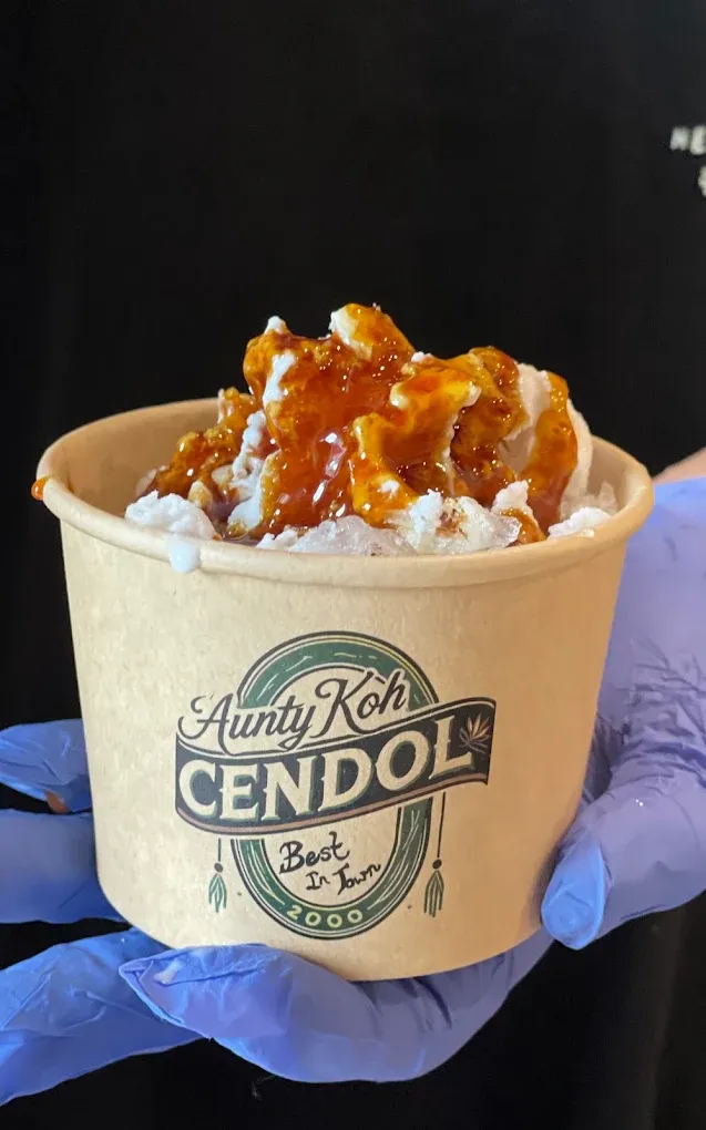 Aunty Koh's Cendol in a branded takeaway cup