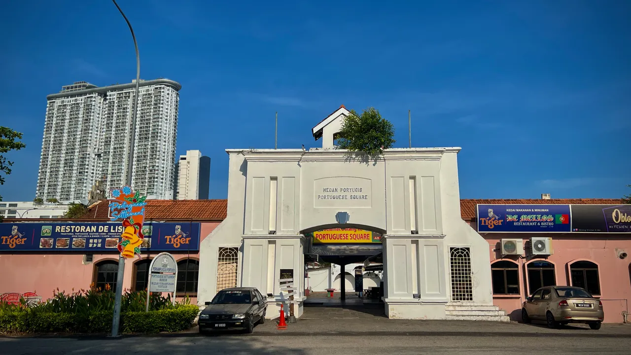 Portuguese Square in Melaka's Portuguese Settlement at Ujong Pasir