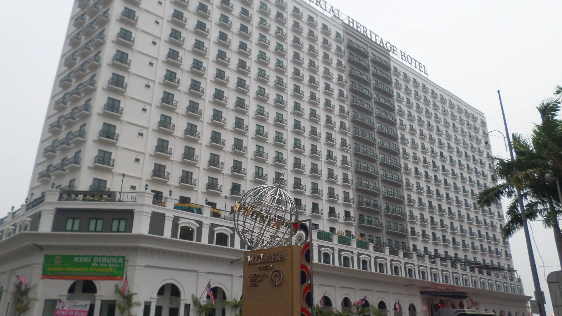 Exterior of Imperial Heritage Hotel Melaka on Jalan Merdeka