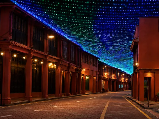 Banda Hilir’s New Colour Lights Turn the Red Square Walk Into Melaka’s Freshest Night Stop
