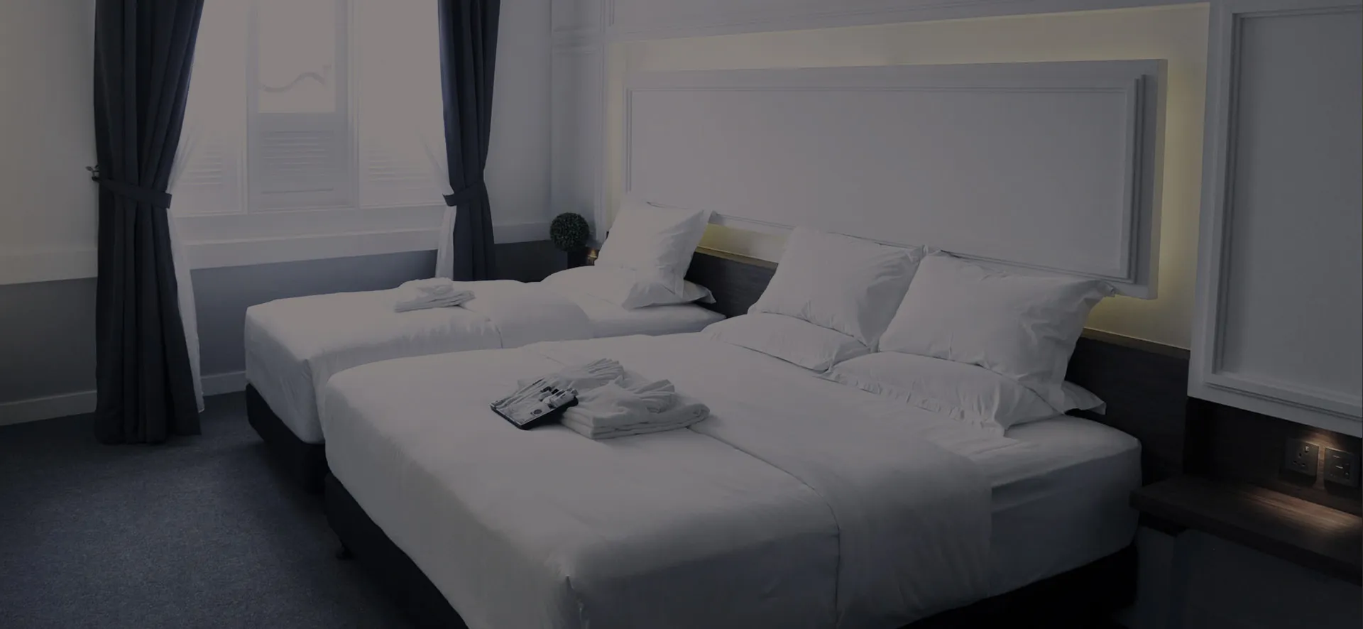 Bilik twin di TheBlanc Boutique Hotel Melaka
