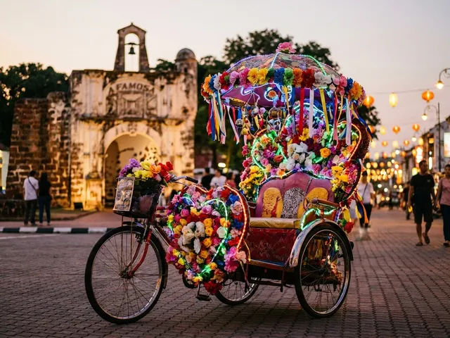 Melaka’s Trishaws Turn Up the Bhangra for Sikh Pilgrims in Bandar Hilir